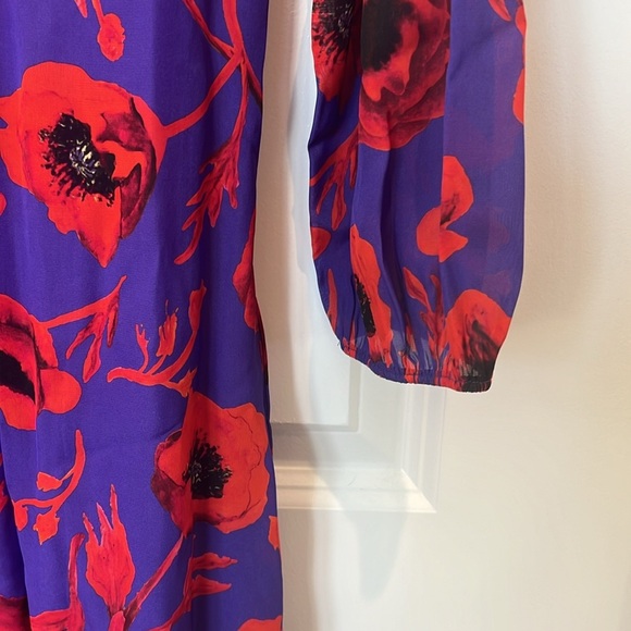 Alice + Olivia Women's Ellamae Floral Ruffle in Poppy Garden Print - Picture 8 of 11